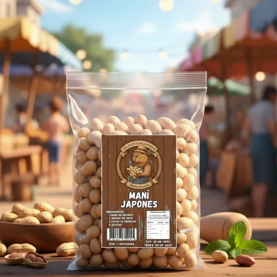 Maní Japonés Capybara — snack artesanal